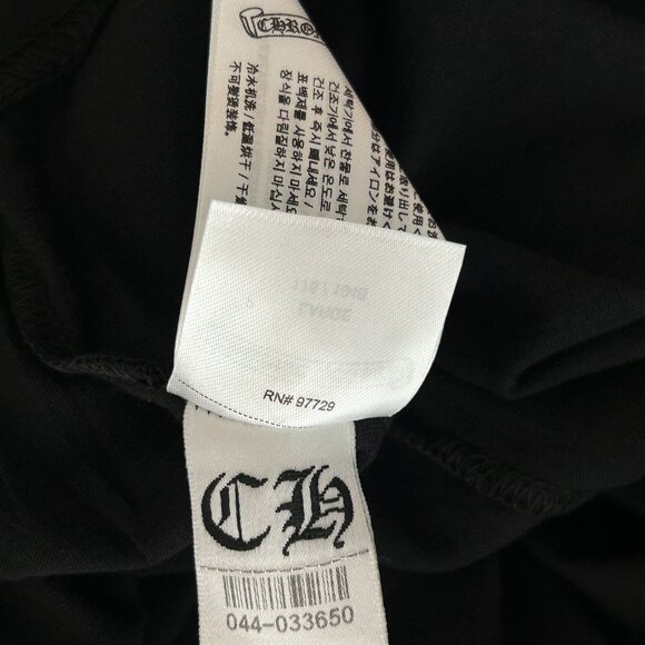 Chrome Hearts Black & Pink Neck Logo Longsleeve T-Shirt - Picture 7 of 7